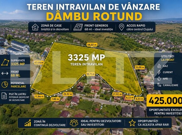 Teren de vânzare Dambul Rotund - 195592TV | BLITZ Cluj-Napoca | Poza1