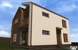 Vanzare casa 110 mp, 500 mp teren, semifinisata, zona linistita de case si vile