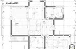 Vanzare casa individuala, 180 mp, 1268 mp teren, semifinisata, zona linistita