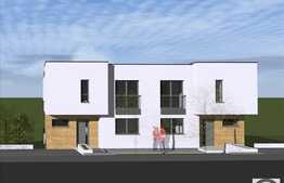 Casa cuplata, 119 mp utili, 220 mp teren, semifinisat, zona Buna Ziua!