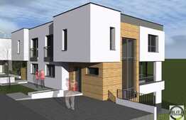 Casa cuplata, 119 mp utili, 220 mp teren, semifinisat, zona Buna Ziua!