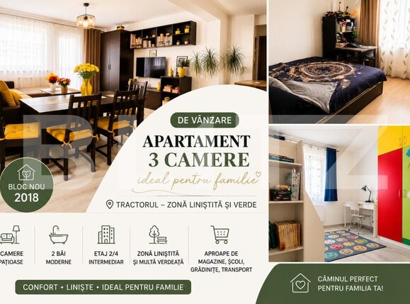 Apartament de vânzare 3 camere Tractorul - 196446AV | BLITZ Brașov | Poza2