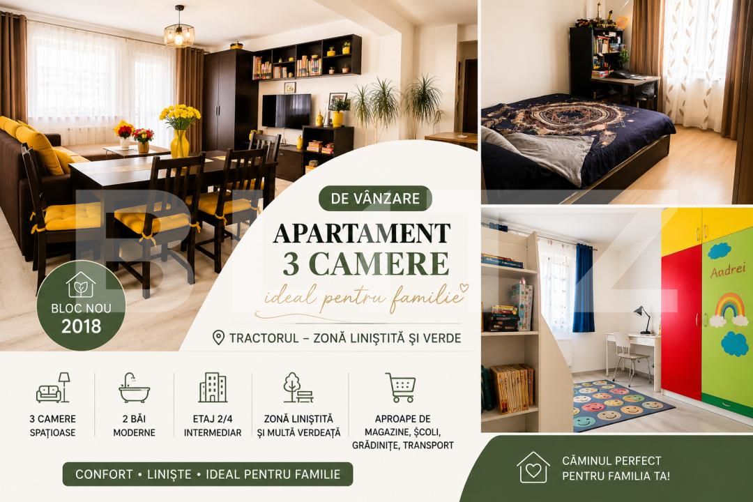 Apartament de vânzare 3 camere Tractorul - 196446AV | BLITZ Brașov | Poza2