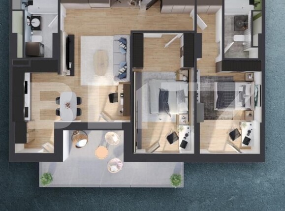 Apartament de vânzare 3 camere Iris - 196499AV | BLITZ Cluj-Napoca | Poza3
