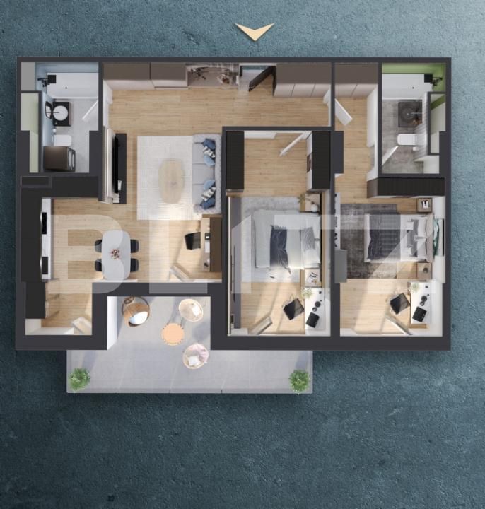 Apartament de vânzare 3 camere Iris - 196499AV | BLITZ Cluj-Napoca | Poza3