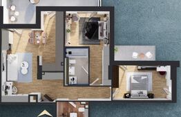 Apartament cu 3 camere, 81 mp, Ansamblu rezidential standard NZEB_zona RIVUS