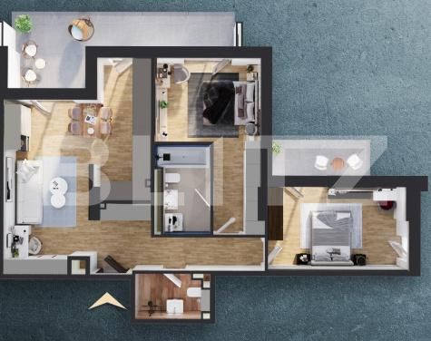 Apartament de vânzare 3 camere Marasti - 196699AV | BLITZ Cluj-Napoca | Poza2