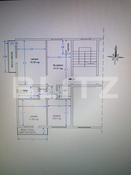 Apartament de vânzare 3 camere Gheorgheni - 196732AV | BLITZ Cluj-Napoca | Poza7