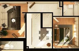 Apartament 2 camere, decomandate, 55 mp, zona Iulius Mall