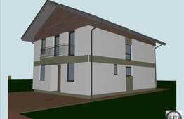 Casa individuala, semifinisata, 148 mp utili, teren 550 mp, zona linistita!