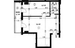 Apartament nou cu C.F., 2 camere, 56 mp utili, terasă, Mărăști