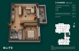 Ansamblu Nou nZEB / Apartament 2 camere / Buna Ziua