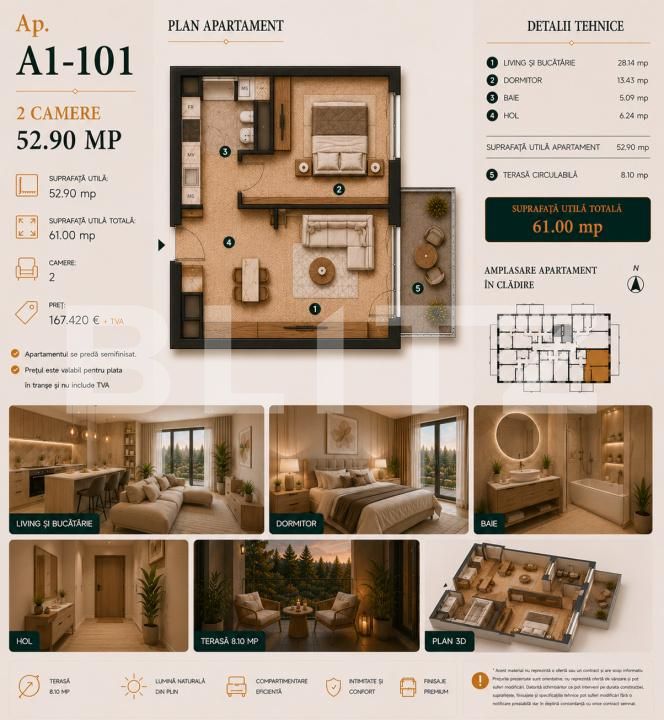 Apartament de vânzare 2 camere Bună Ziua - 197552AV | BLITZ Cluj-Napoca | Poza2