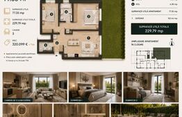 Apartament 3 camere, 77 mp | Standarde nZEB | Ansamblu nou | Buna Ziua