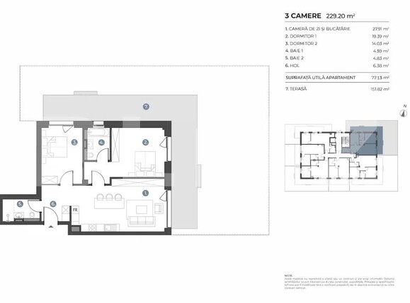 Apartament de vânzare 3 camere Bună Ziua - 197561AV | BLITZ Cluj-Napoca | Poza3