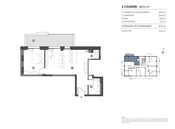 Apartament de vânzare 2 camere Bună Ziua - 197562AV | BLITZ Cluj-Napoca | Poza1