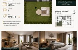 Apartament 2 camere, 56 mp | Standarde nZEB | Ansamblu nou | Buna Ziua