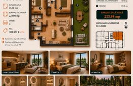 Apartament 3 camere, 75 mp | Standarde nZEB | Ansamblu nou | Buna Ziua