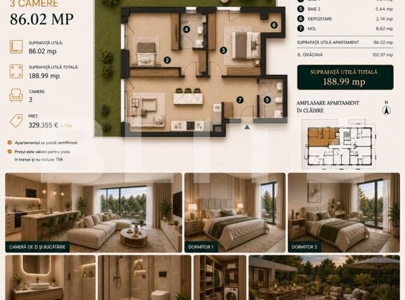 Apartament de vânzare 3 camere Bună Ziua - 197584AV | BLITZ Cluj-Napoca | Poza3