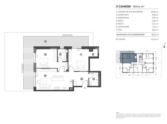 Apartament de vânzare 3 camere Bună Ziua - 197584AV | BLITZ Cluj-Napoca | Poza1