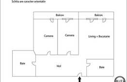 Vanzare 3 camere, 86 mp plus 2 balcoane, finisaje moderne, Orientare Sudica