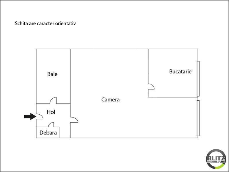Garsonieră de vânzare Manastur - 1980AV | BLITZ Cluj-Napoca | Poza1