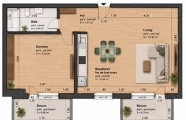 Apartament 2 camere, 59 mp, ultrafinisat, Intre Lacuri
