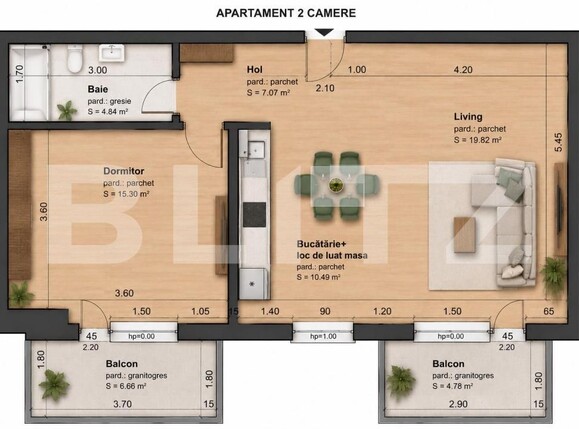 Apartament de vânzare 2 camere Intre Lacuri - 198092AV | BLITZ Cluj-Napoca | Poza7