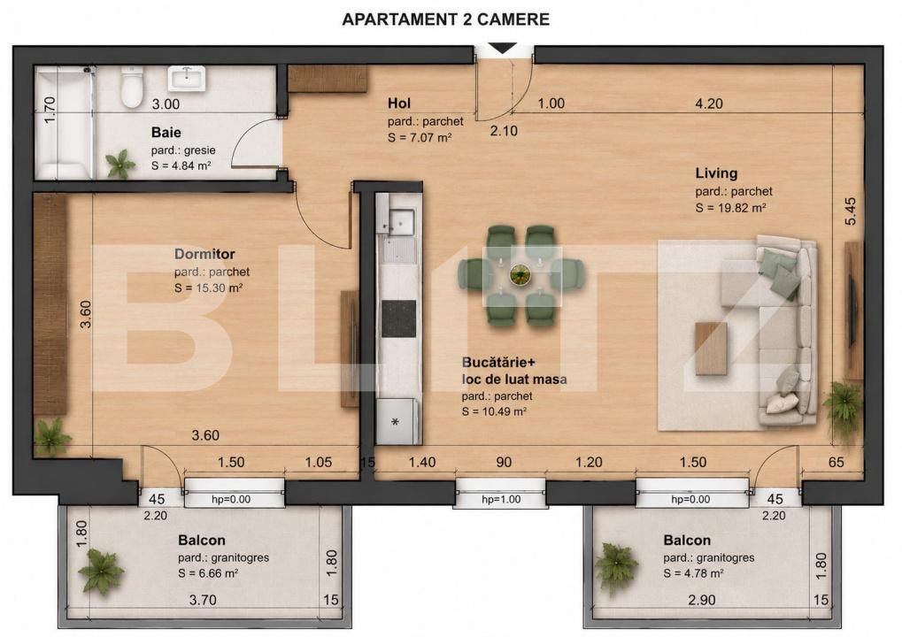 Apartament de vânzare 2 camere Intre Lacuri - 198092AV | BLITZ Cluj-Napoca | Poza7
