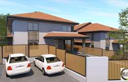 Casa cuplata, 120 mp utili, 250 mp teren, semifinisat