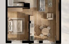 Apartament cu CF, semifinisat, 49 mp, zona Vivo