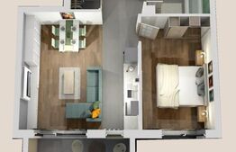 Apartament 2 camere, bloc nou, semifinisat, 50mp, zona Vivo