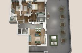 Penthouse 4 camere, 118mp, 152mp terasa, zona Vivo