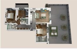 Penthouse 4 camere, 102mp, 124mp terasa, zona Vivo