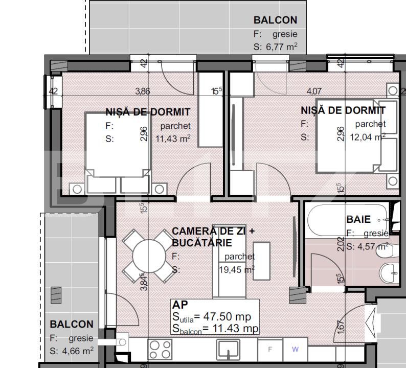 Apartament de vânzare 3 camere Apahida - 198901AV | BLITZ Cluj-Napoca | Poza2