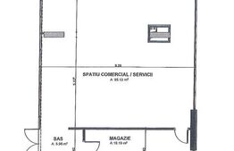 Spațiu comercial, servicii, cu vitrină și vizibilitate maximă, 124 mp - Marasti