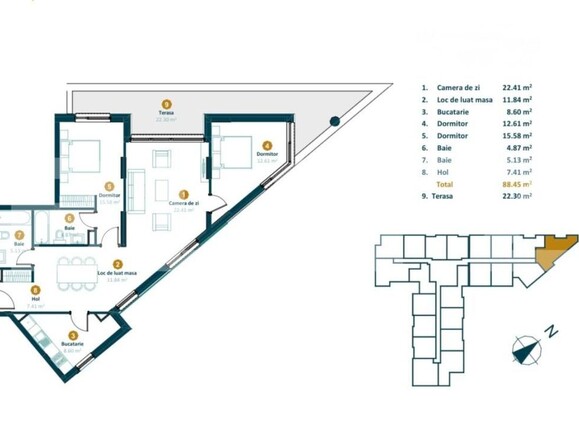 Apartament de vânzare 3 camere Intre Lacuri - 199620AV | BLITZ Cluj-Napoca | Poza2