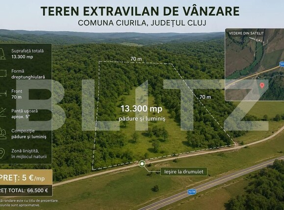 Teren de vânzare Ciurila - 200539TV | BLITZ Cluj-Napoca | Poza1