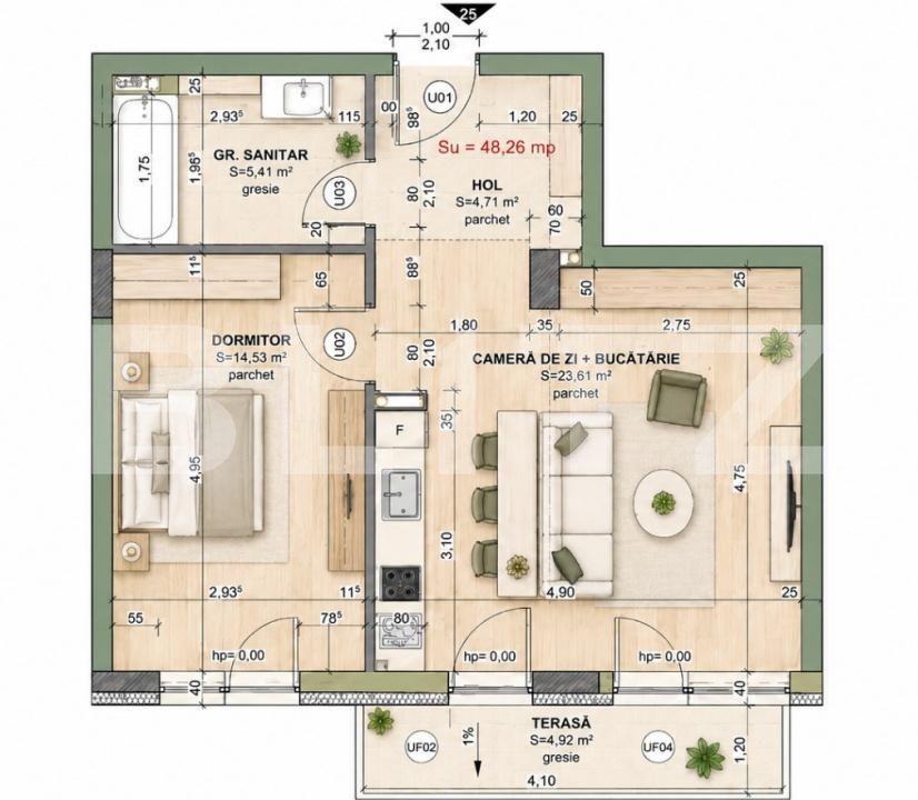Apartament de vânzare 2 camere Iris - 200838AV | BLITZ Cluj-Napoca | Poza4