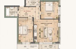 Apartament 3 camere, 67.45 mp, Comision 0, zona Iris 