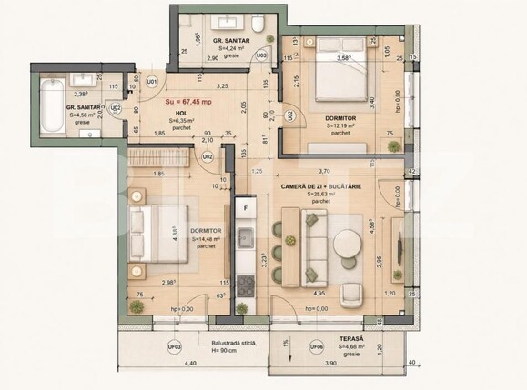 Apartament de vânzare 3 camere Iris - 200841AV | BLITZ Cluj-Napoca | Poza4