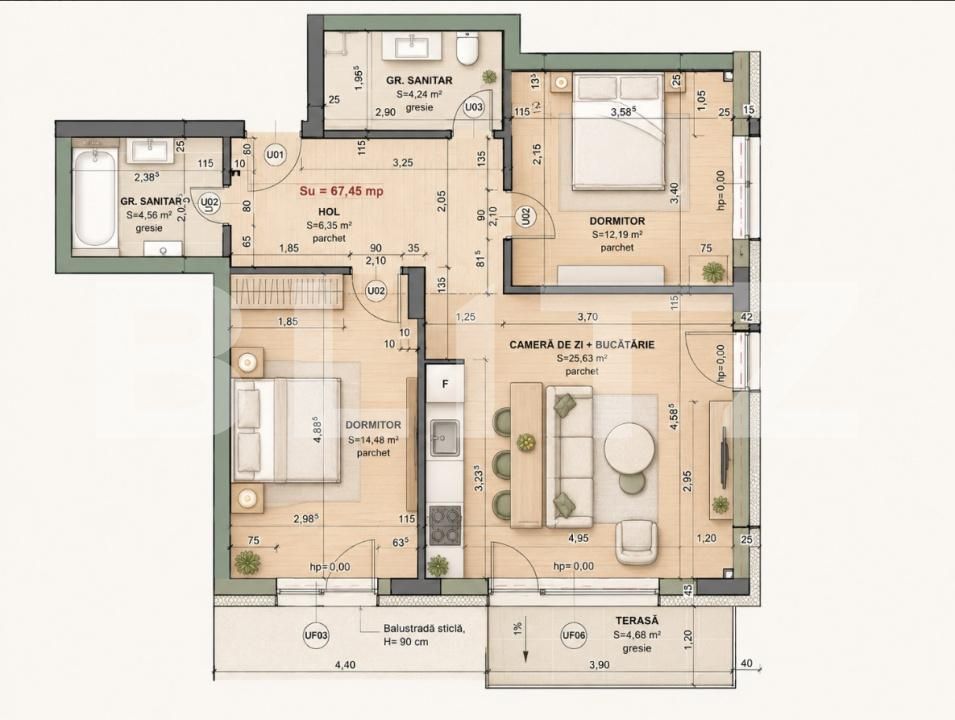 Apartament de vânzare 3 camere Iris - 200841AV | BLITZ Cluj-Napoca | Poza4