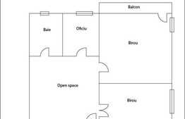 Spatiu de birou in imobil nou cu 2 incaperi, 70 mp utili