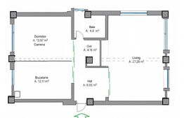 Apartament 3 camere de vânzare zona premium Buna Ziua Comision 0%
