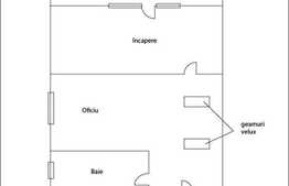 Spatiu 60 mp utili, 2 incaperi in zona strazii Fabricii