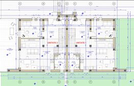 Teren 1012 mp, front 16 m, AC-casa familiala cu 2 unit locative, Dezmir