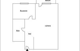 Apartament nou cu 1 camera, zona sensului giratoriu