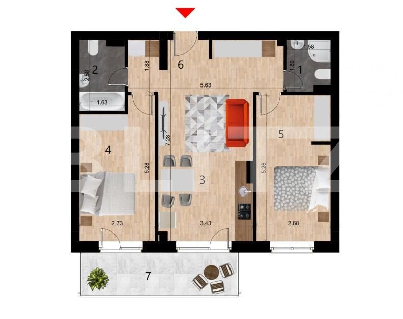 Apartament de vânzare 3 camere Zorilor - 202123AV | BLITZ Cluj-Napoca | Poza2