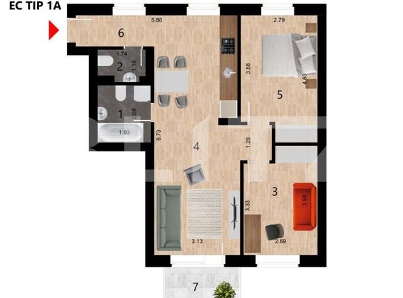 Apartament de vânzare 3 camere Zorilor - 202124AV | BLITZ Cluj-Napoca | Poza1
