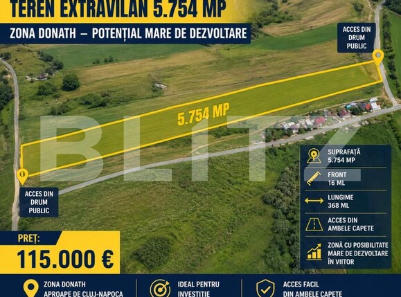 Teren de vânzare Floreşti - 202130TV | BLITZ Cluj-Napoca | Poza1
